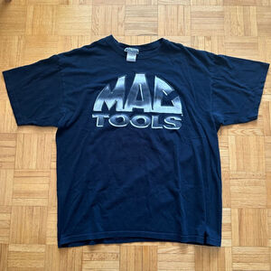 Vintage MAC Tools black faded t-shirt Size XL
